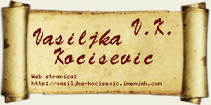 Vasiljka Kočišević vizit kartica